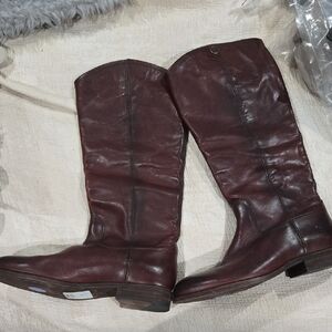 Frye Dark Brown Leather Boots